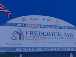 Photo of Frederick Air sign with a Best of the Best 2022 Winner badge